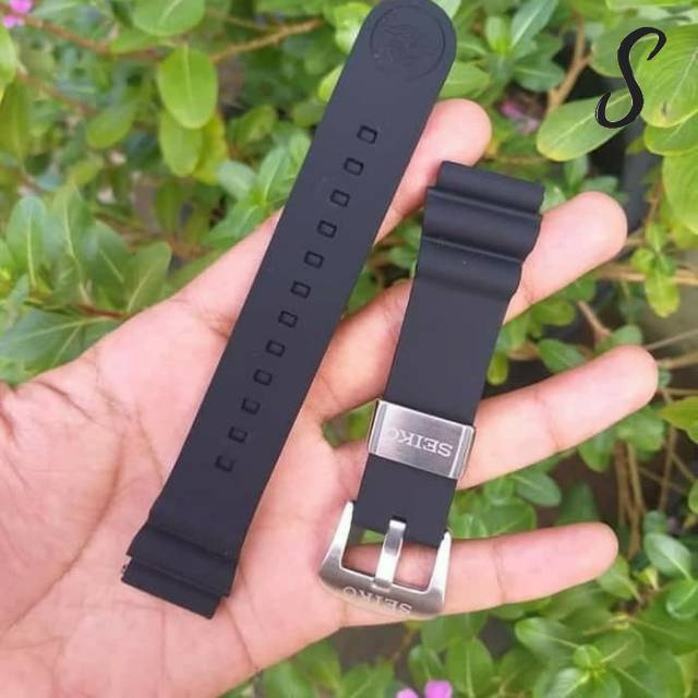 TALI JAM TANGAN SEIKO DIVER 22MM TURTLE SAMURAI TUNA HITAM