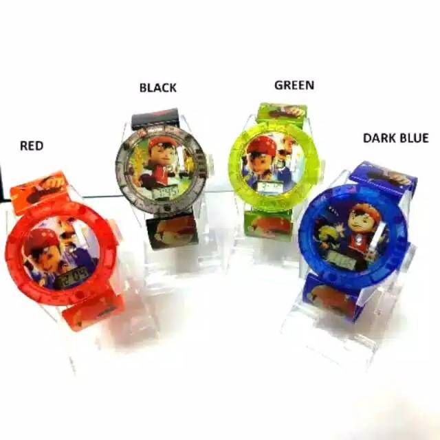 (Terima Cod)Jam Tangan Anak&quot; Laser BoBoiboy Lampu Music Strap Rubber