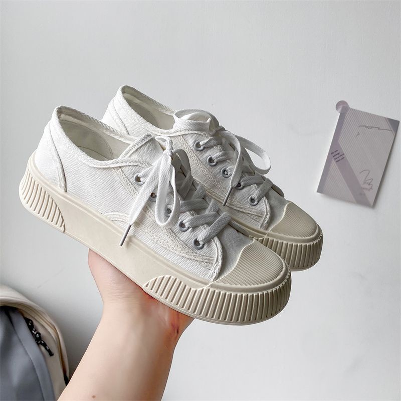 [GROSIR][COD] SEVEN_DAY SEPATU SNEAKERS WANITA KOREA IMPORT CASUAL KANVAS SHOES PUTIH FQ-58