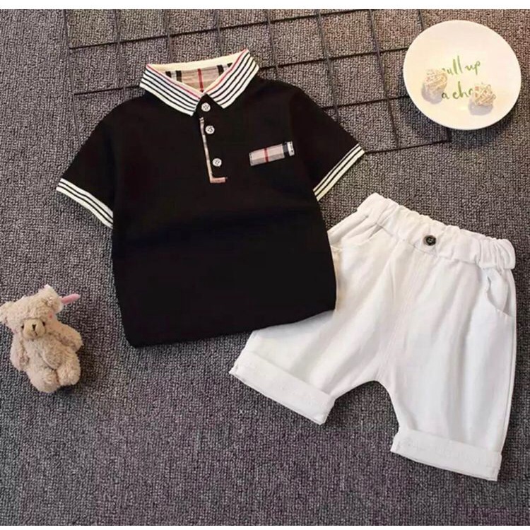 cod free ongkir setelan polo kerah salur bayi anak motif garis size 1-5 tahun bahan katun lembut terbaru best quality/ setelan polo kerah salur bayi anak laki laki/ setelan polo kerah salur bayi anak pria/ setelan polo kerah salur bayi anak cowo