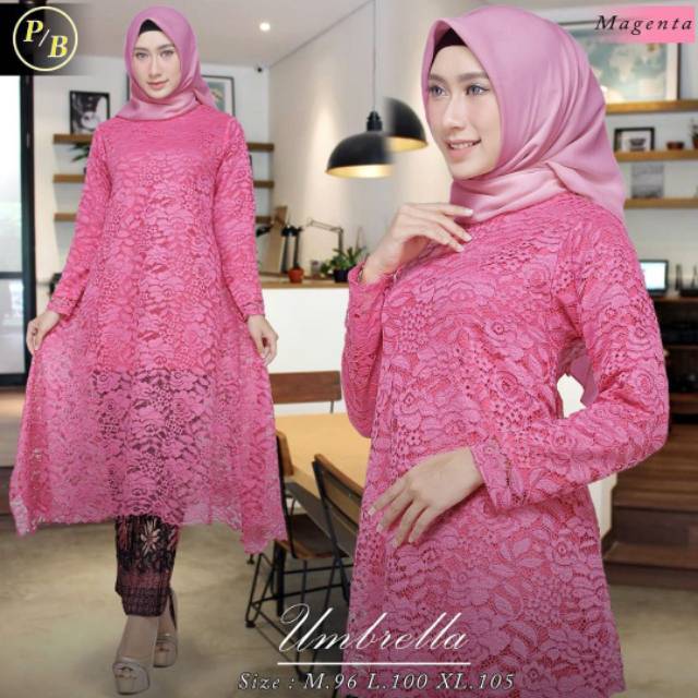 PB&gt; Real picture kebaya payung/umbrella / terlaris kebaya / fashion wanita / kebaya brukat MODERN