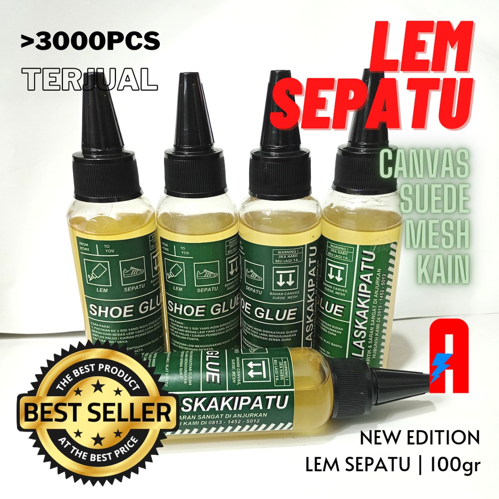 Lem sepatu magic glue untuk reglue lem bening