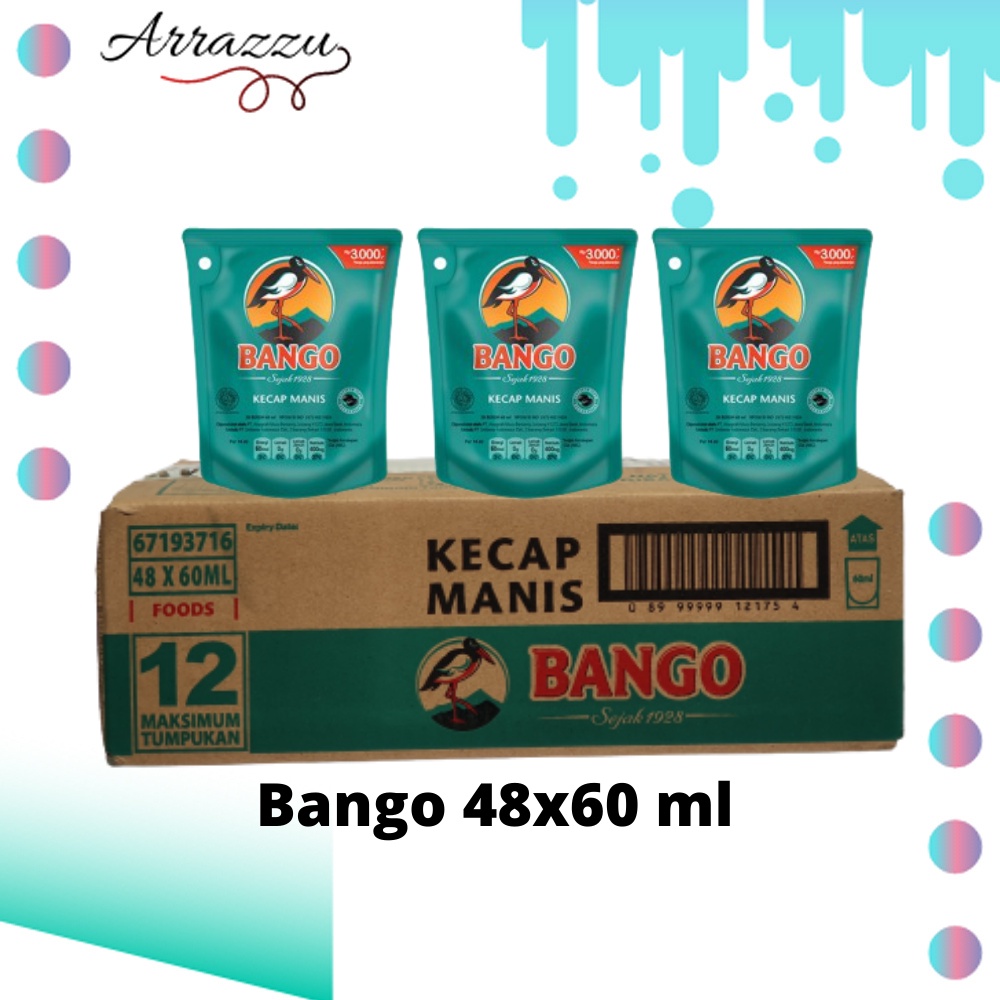 Kecap Manis Bango 60 ml X 48 Sachet (1 Karton)