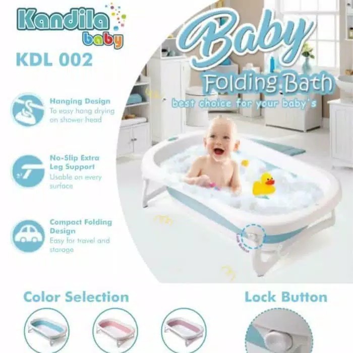 Kandila Folding Baby Bathtub / Bak Mandi Bayi Lipat / Baby Bath Tub for Baby