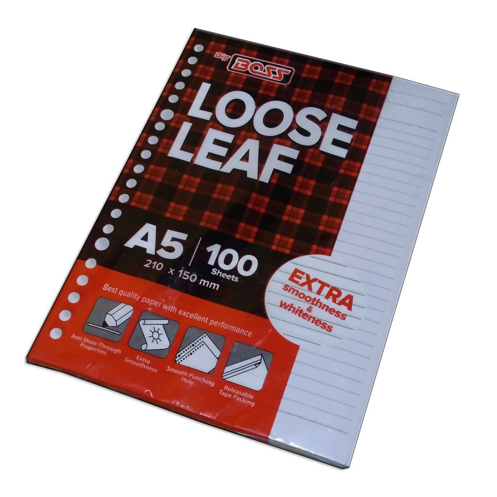 

Loose Leaf A5 Garis Isi 50 Lembar