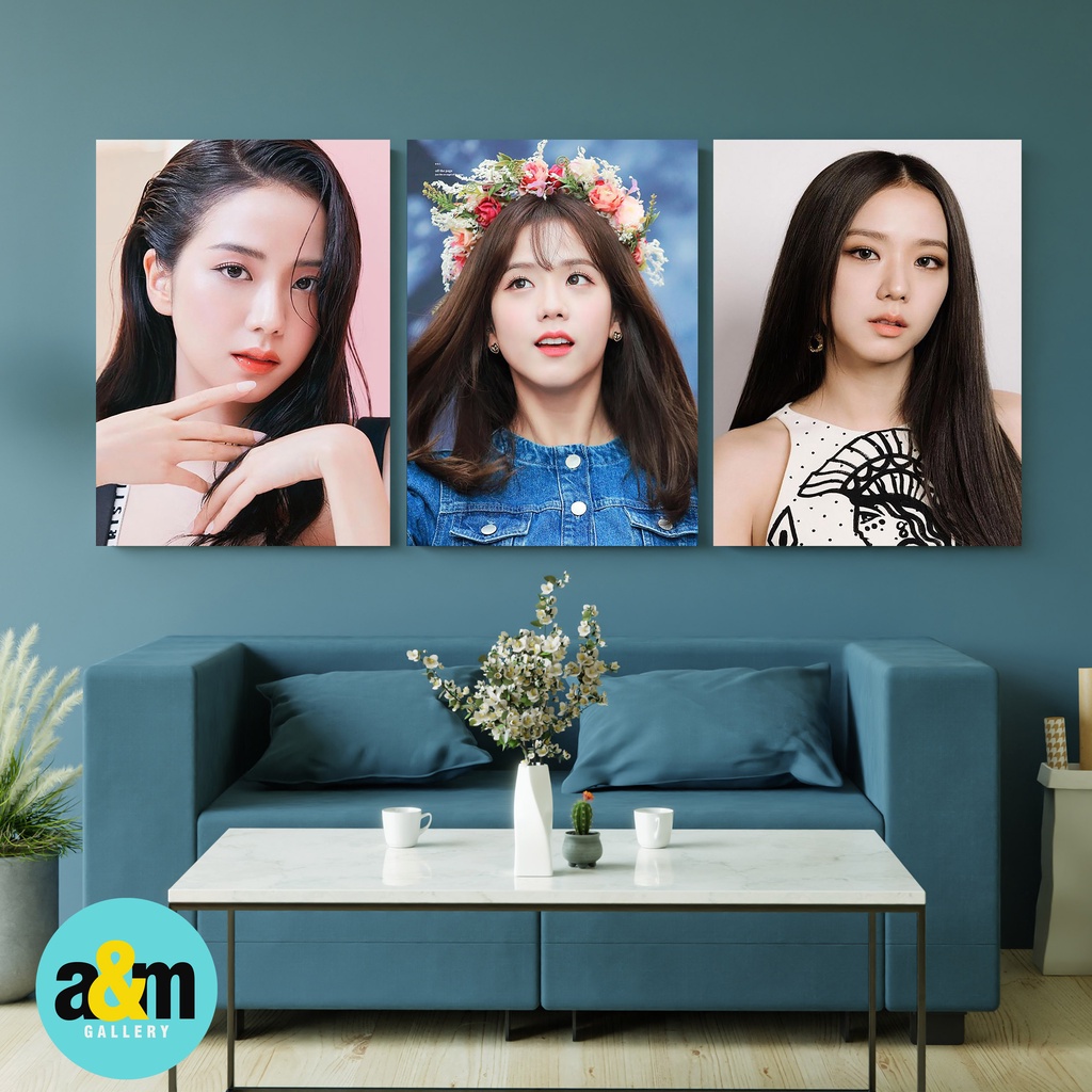 Poster Kayu JISO BLACKPINK Hiasan Dinding Kamar K-POP I Pajangan Dinding Kamar K-POP Wall Decor Kamar - A&amp;M