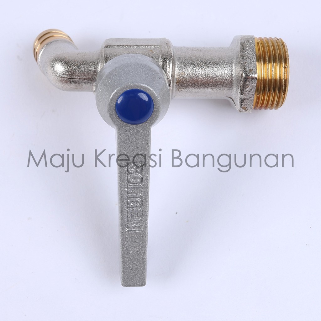 Kran Taman Kuningan Soligen Keran Air A08 A 08 Engkol Bola 1/2&quot; 3/4&quot; 1/2 Inch Inci 3/4 Inch Inci