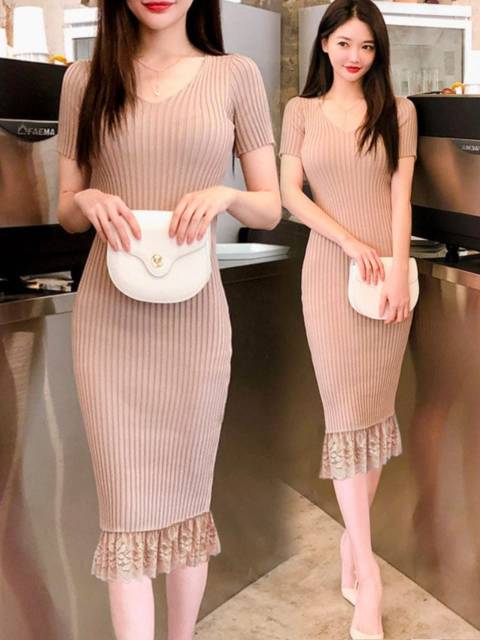 Dress Duyung Rajut BG9 / DRESS / TERUSAN / DRESS RAJUT WANITA KOREA / BODYCON / MURAH / BEST SELLER9