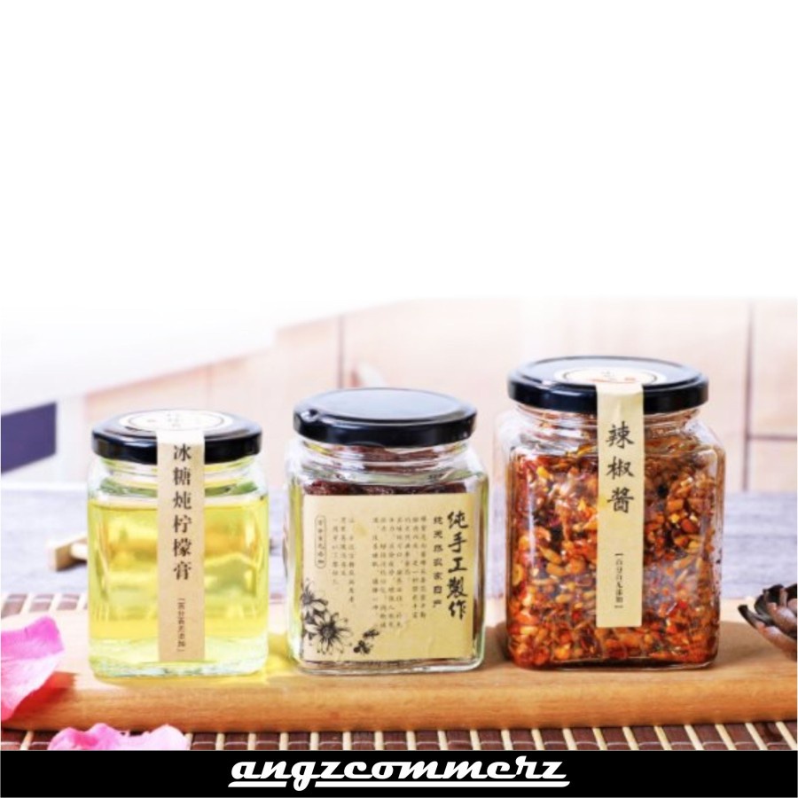 

Toples Kaca Beling Toples Camilan Snack Glass jar Hexagonal