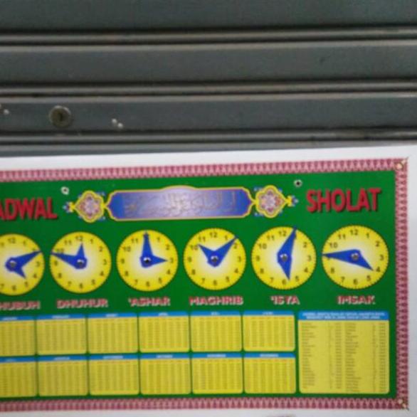 

JHLG Papan jadwal shalat manual Produk Terbaru