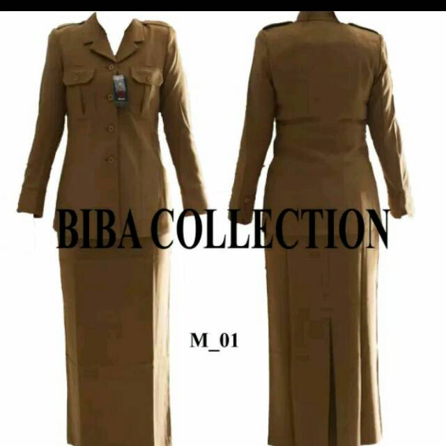  Baju  blazer saku depan coklat  dinas  pns pemda pdh guru 