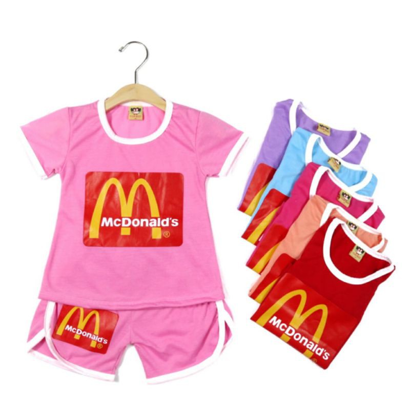 SETELAN MCD PAKAIAN BAJU ANAK  PEREMPUAN 2 7  TAHUN  CELANA  