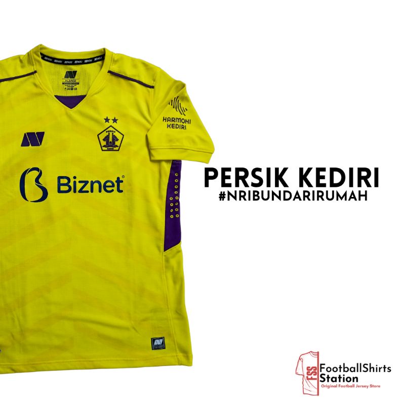 Jersey Persik Kediri #NRIBUNDARIRUMAH Size XL Original Noij