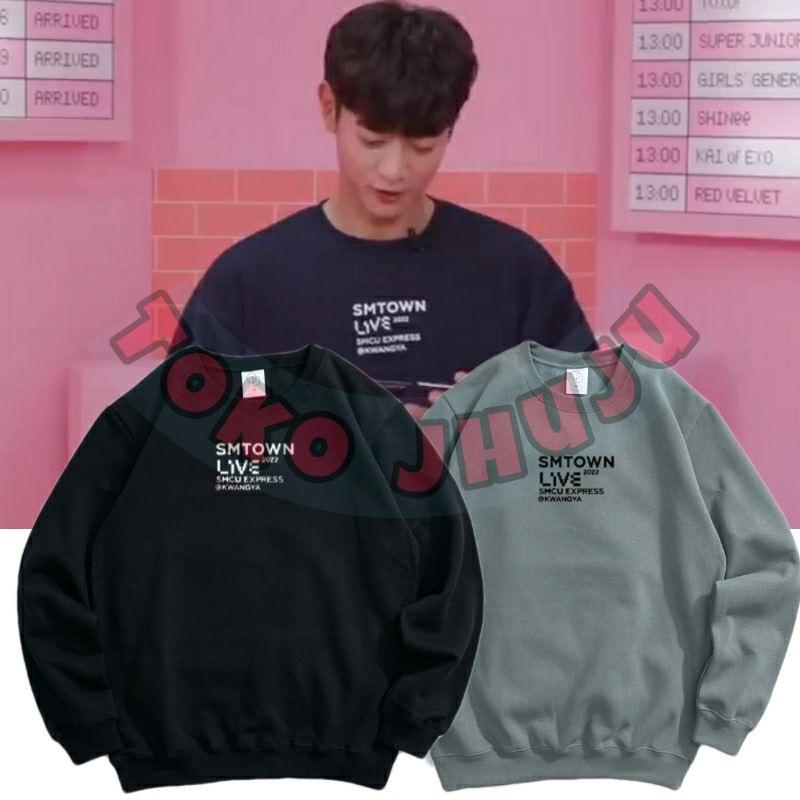 Basic Sweater NCT SM Town  Live 2022 SMCU Express Kwangya Logo Tengah // NCT Aespa Red Velvet Shinee Girls Generation