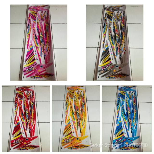 (Bisa COD) Striping Stiker Variasi Thailand Motor Honda Vario 110 Fi - Click Bubble