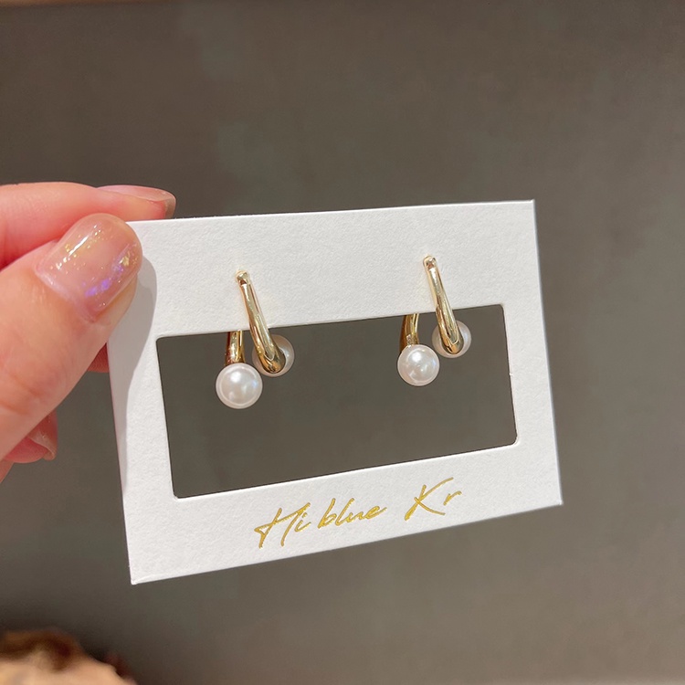 Anting Mutiara Bahan S925 Silver Needle Untuk Wanita