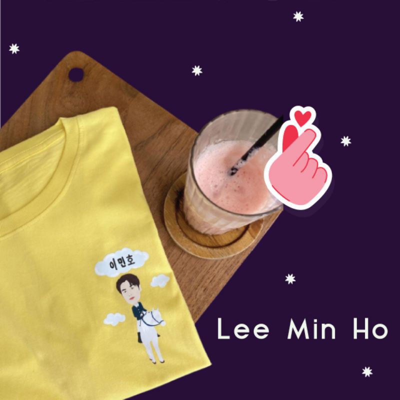 Kaos Lee Min Ho | T-shirt Kaos Oversized | Kaos Oppa Premium | Baju Korea Atasan Korea
