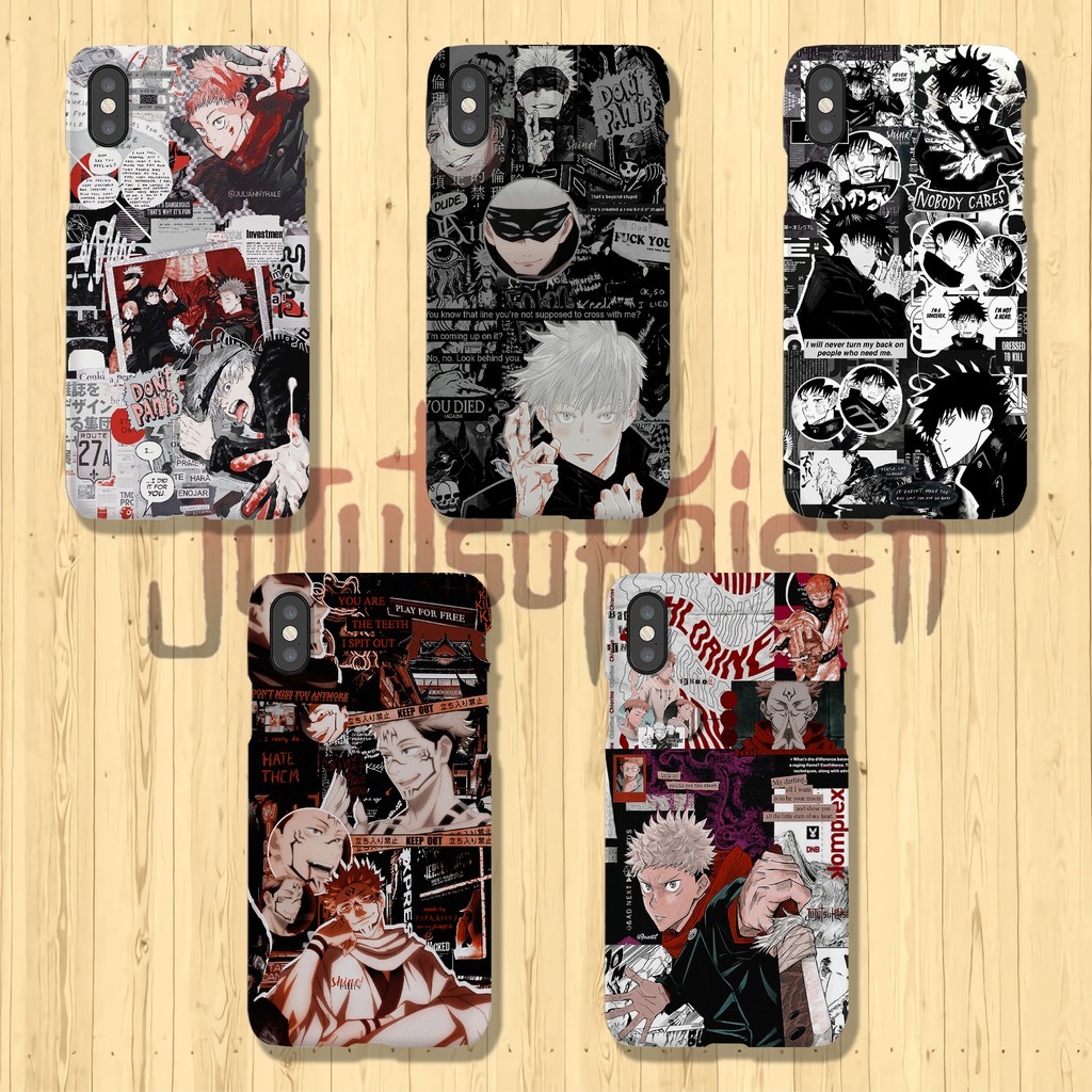 Soft case softcase casing kaca glass hardcase 2d 3d custom Anime Jujutsu Kaisen hp Samsung J2 J3 J4J