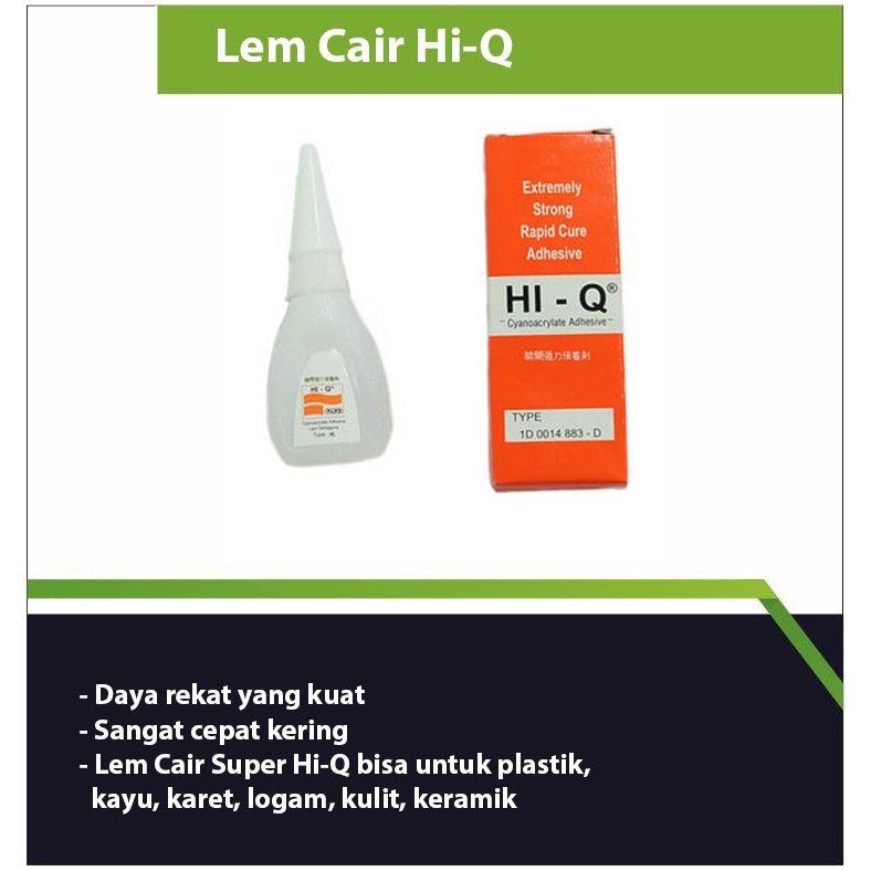 

Lem Cair / Lem hi-Q / Lem Alteco Botol / Lem Korea