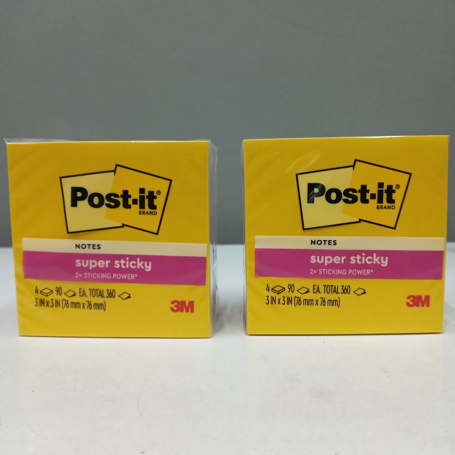 

3M Post It Super Sticky Notes 654-4SS-SWT Sweets 3 inch x 3 inch RB9