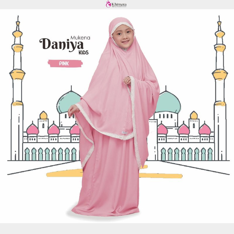 MUKENA COUPLE MOM DAN KIDS DANIYA BY KHIMARA