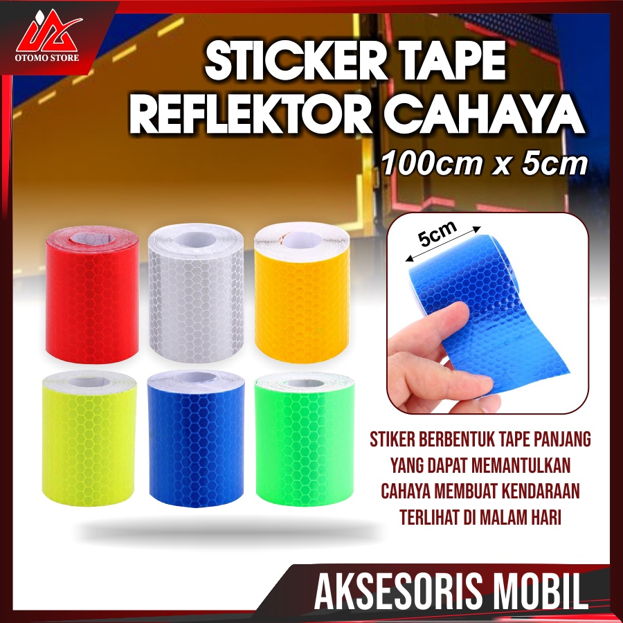 STIKER NYALA Kir Lolos Dishub Untuk Mobil Box Engkel Bok Reflektor Pemantul Cahaya Stiker Mobil Box