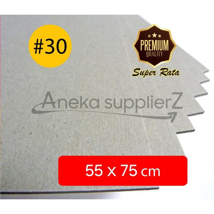 

Karton Tebal Abu - Hard Board Grey No. 30 (2 mm) uk 55x75 cm (3 lb)