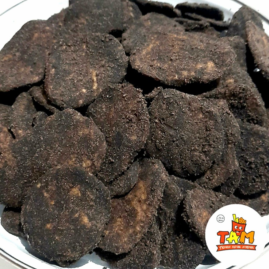 

Keripik Pisang Kepok Cokelat Manis Asli Lampung 250 Gram - Tam Snack
