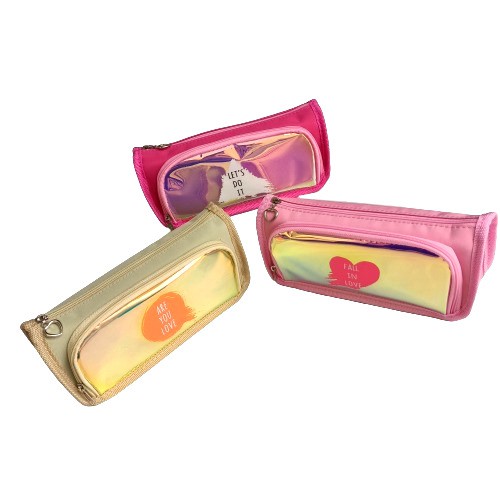 

kotak pensil pouch JS6342 metalik / tempat alat tulis