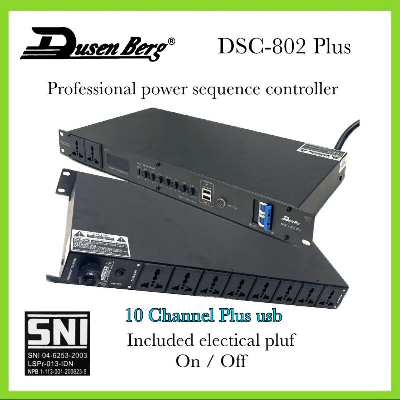 Power Seguence Dusenberg DSC 802 Garansi Resmi 10 Channel Original