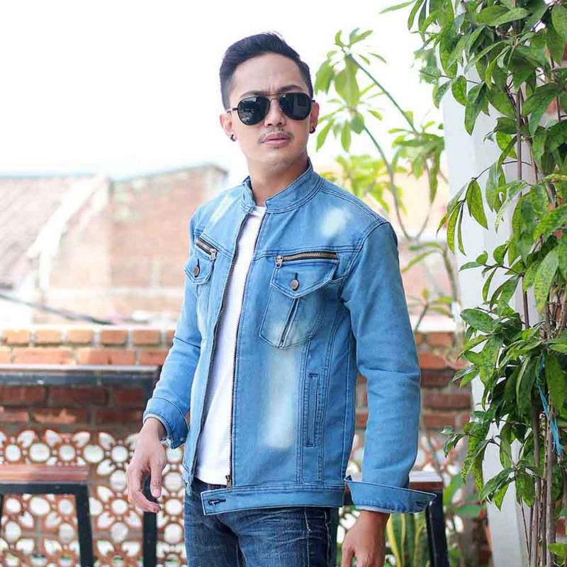 Jaket Jeans Pria / Jaket Denim Dilan Distro Elastis Premium Garansi Original