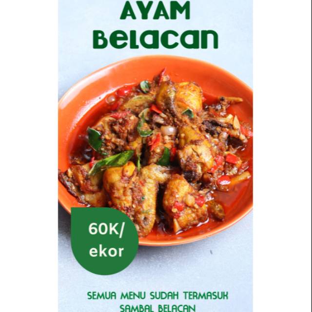 

Ayam Belacan Siap Makan / 1 Ekor