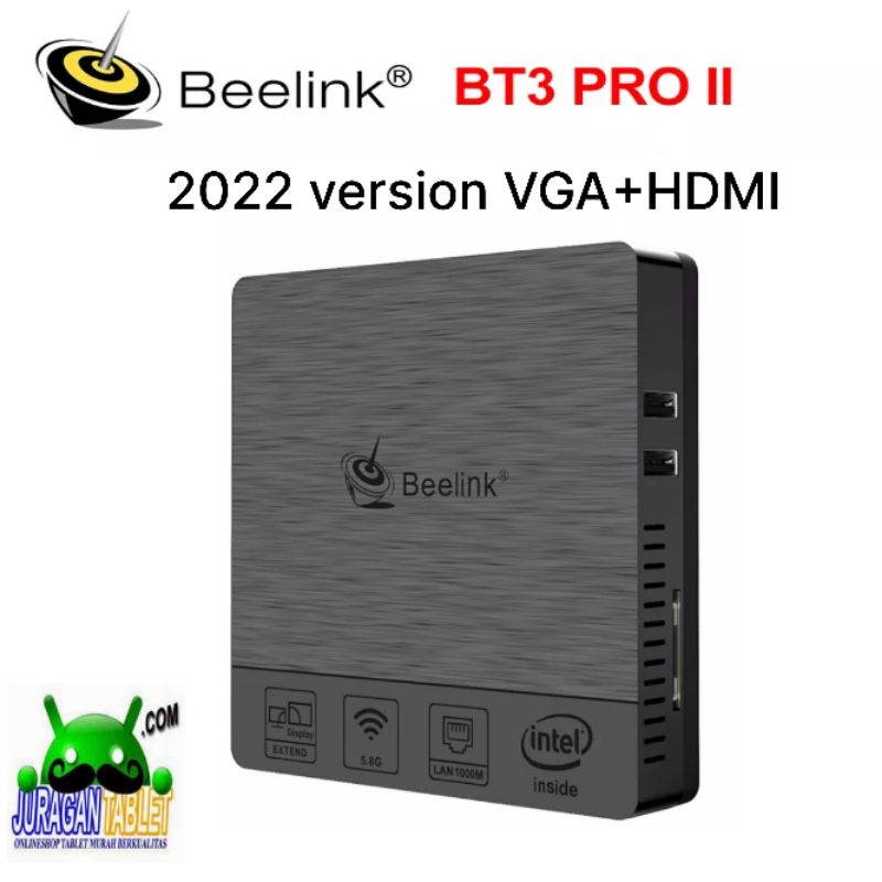 Mini PC Z83V Windows 10 64bit Intel X5 Z8350 64GB Dual VGA+HDMI Dual Wifi 2.4/5.8ghz Vesa mount