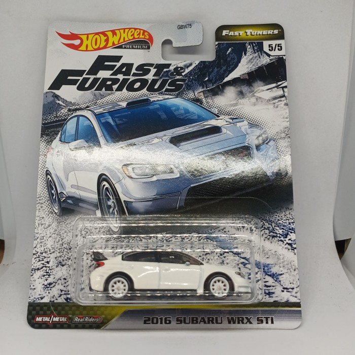 READY Hotwheels Fast Turners 2016 Subaru Wrx Sti Ban Karet Base Besi DISKON
