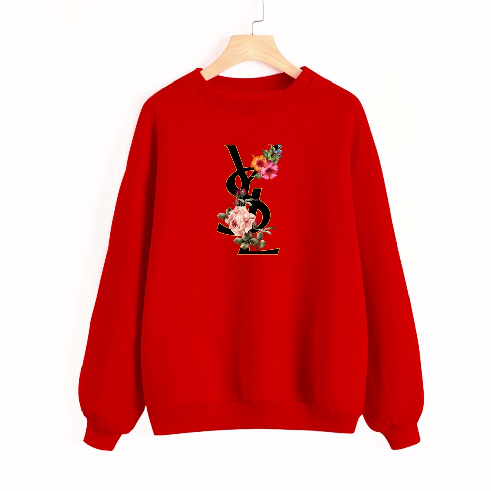 Sweater YSL pria/wanita hoodie jaket baju lengan panjang -