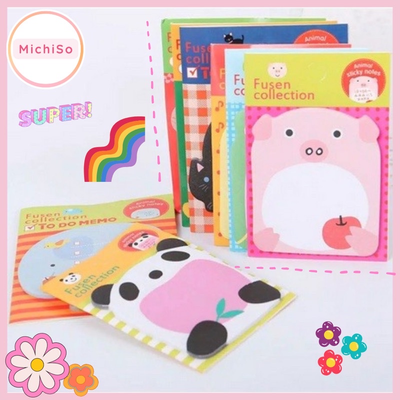 

Michiso.id sticky notes MINI | kertas pesan | kertas memo | kertas kartun lucu