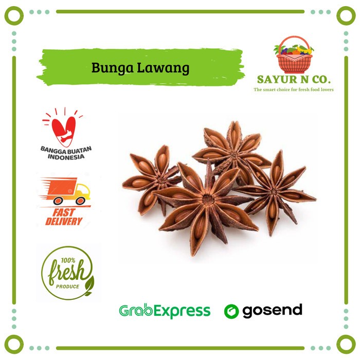 

Bunga Lawang / Pekak / Star Anise 15gr | Sayur N Co Bekasi