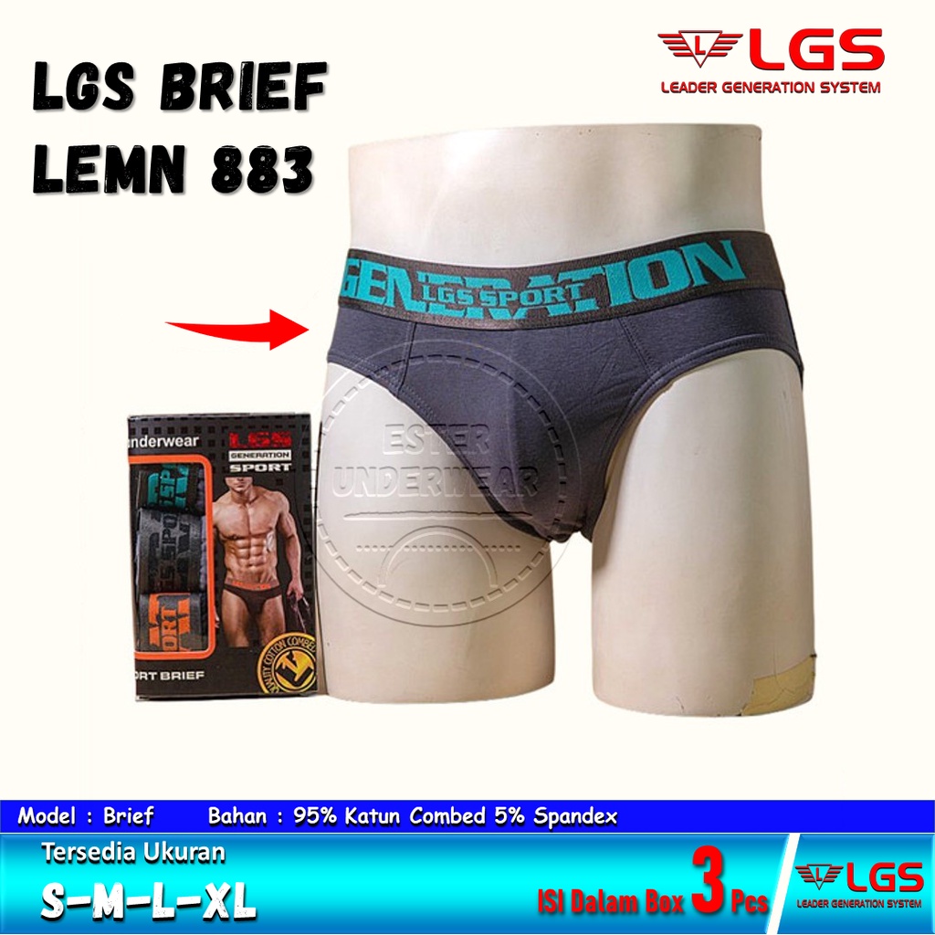 Celana Dalam Pria LGS 883 Isi 3Pcs