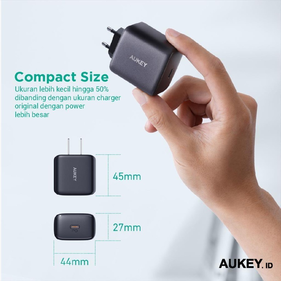 Charger Aukey PA-R1A 25W Minima Nano USB-C PD 3.0 With PPS