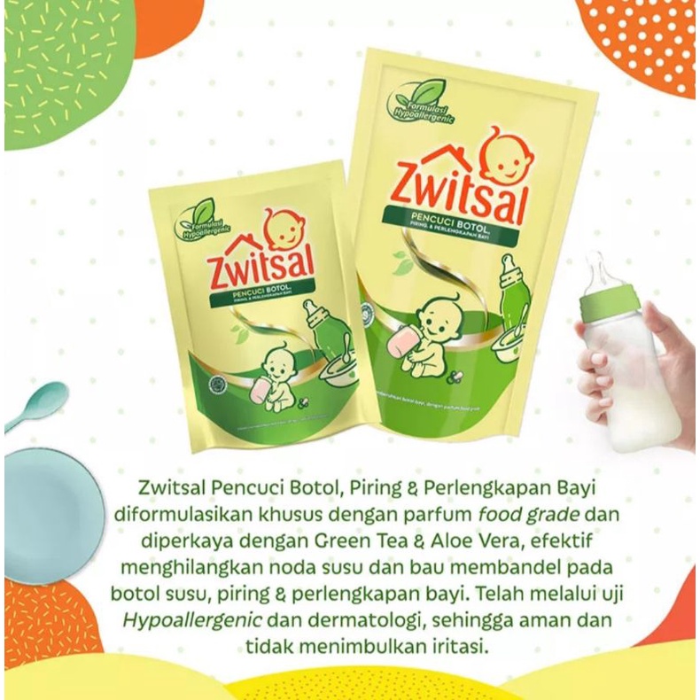 Zwitsal sabun cuci botol bayi 425ml/baby bottle &amp; utensils cleaner cleanser 425 ml