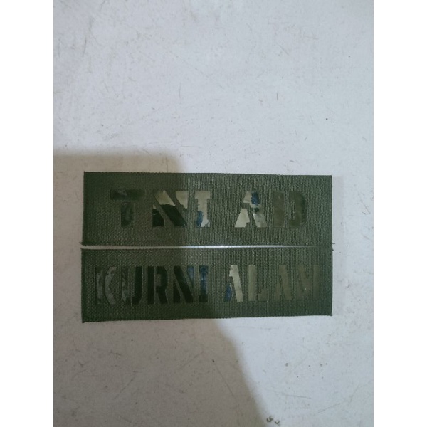 Patch Laser Nama Dan Tni Ad
