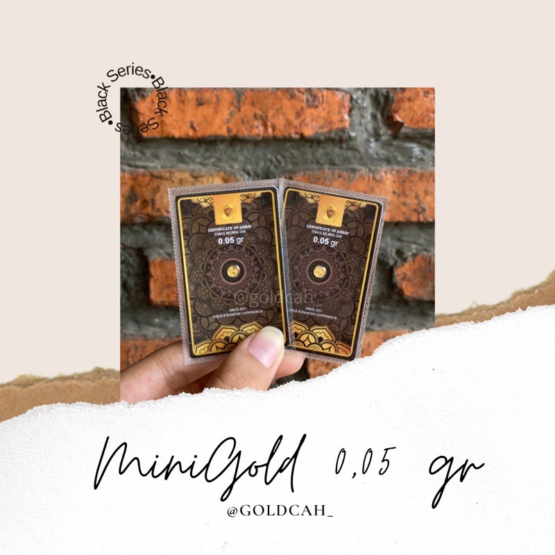 Minigold Koin Emas Murni Mini 24 Karat Logam Mulia- 0,05 gr