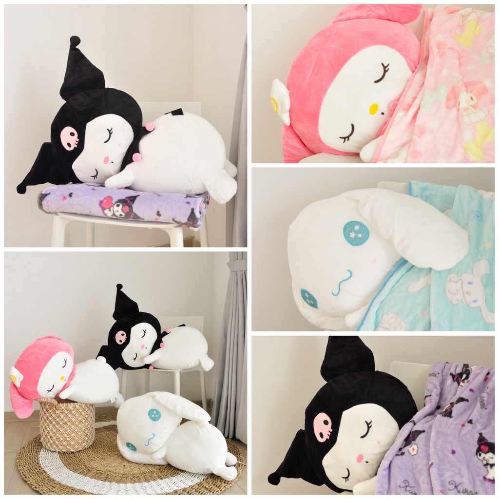 Jual Bantal Selimut ( BALMUT ) Sleepy Sanrio Cinnamoroll Kuromi My ...