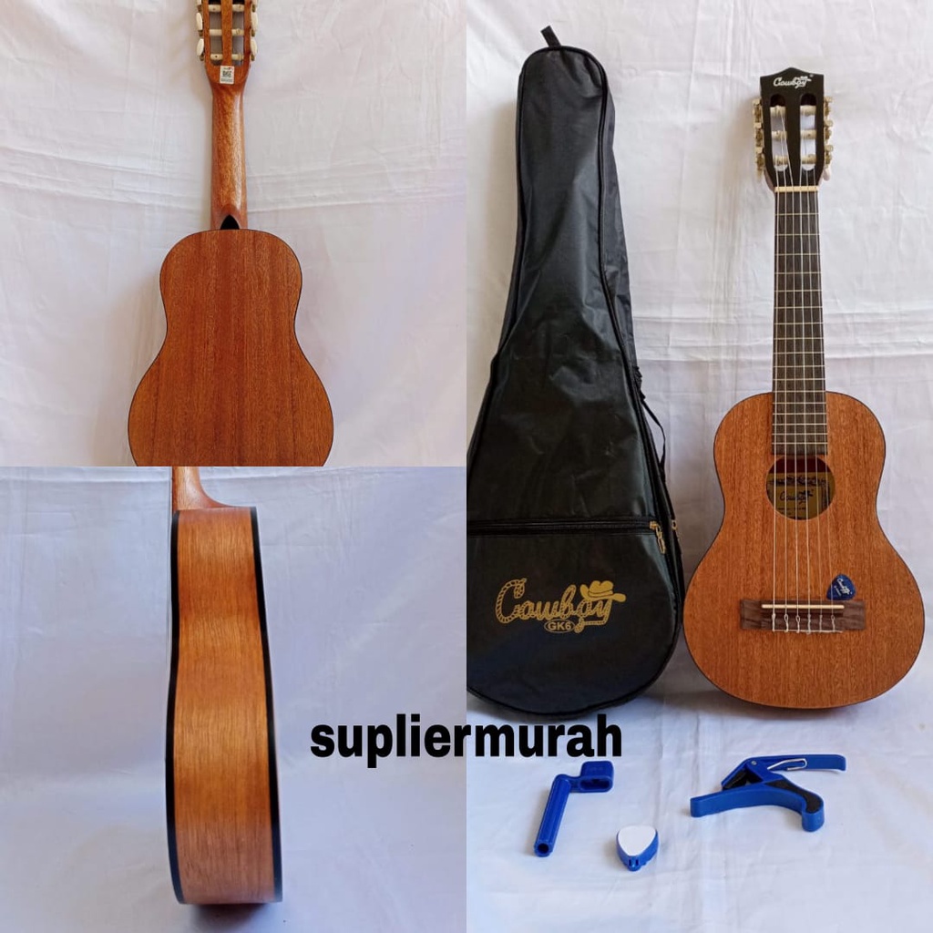 gitar cowboy gitarlele gitar junior bonus tas capo dan pick original cowboy