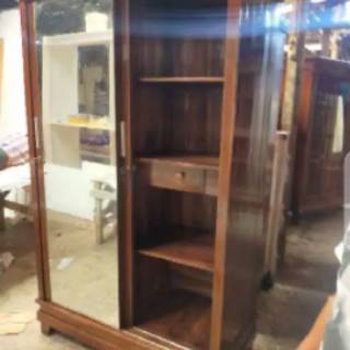 Lemari pakaian jati asli 2 pintu sliding Shopee Indonesia Lemari pakaian jati asli 2 pintu sliding Shopee Indonesia
