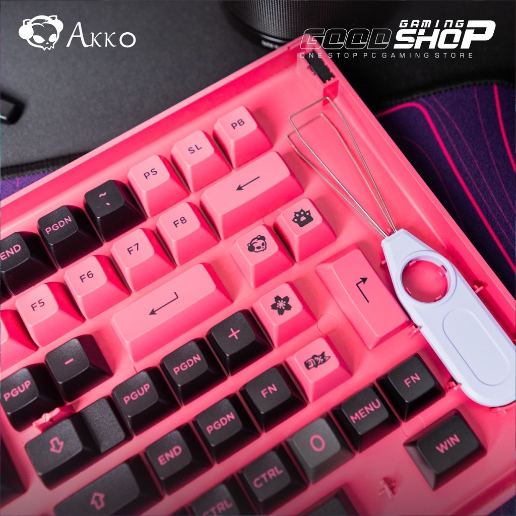 Akko Black &amp; Rose 197-Key ASA Profile - Keycap Set