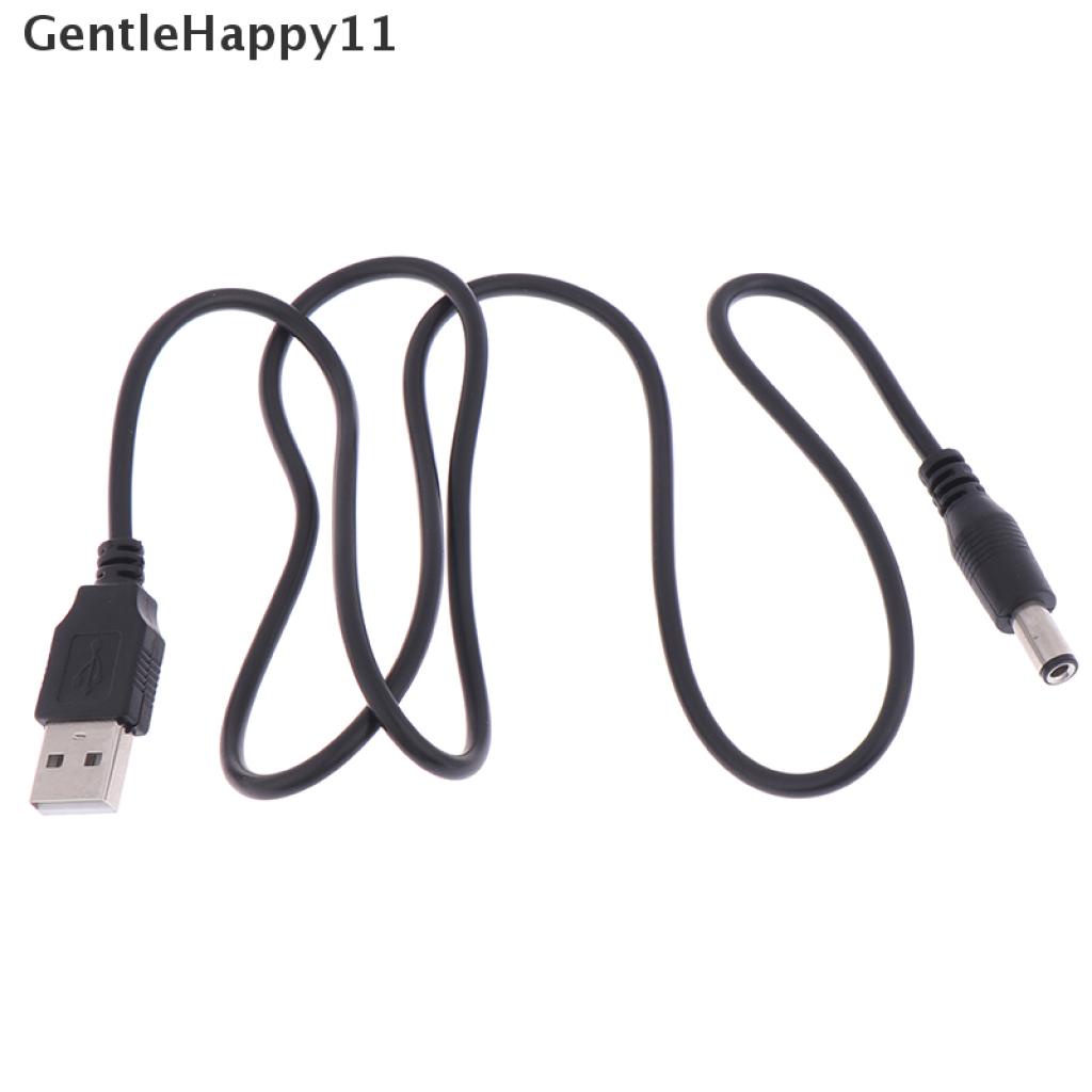 Gentlehappy Kabel Power Charger USB Ke DC 5.5mm Untuk MP3 / MP4 Player