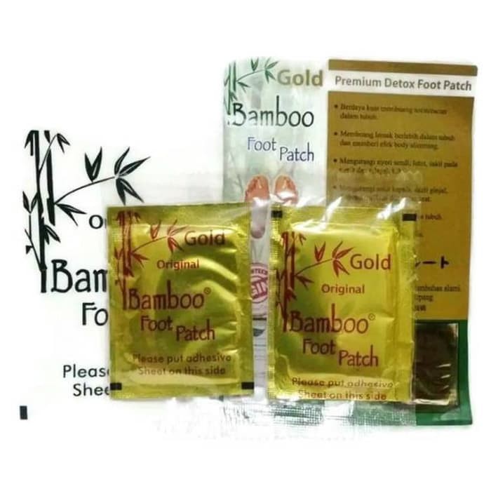 {PALING AMPUH}  Bamboo Foot Patch Gold - Premium Detok Foot Patch
