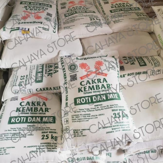 

Tepung Cakra Kembar 25 kg,GOJEK ONLY