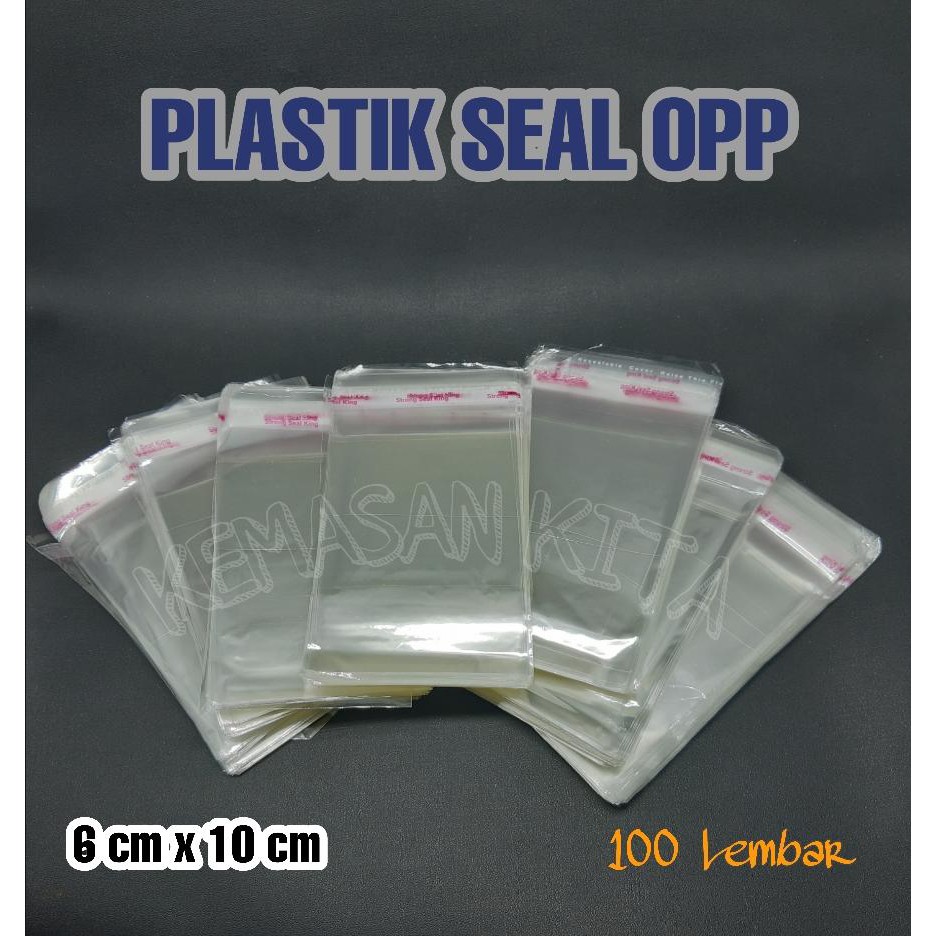 

PLASTIK OPP 6X10 CM LEM PEREKAT KEMASAN SNACK AKSESORIS SOUVENIR KUE